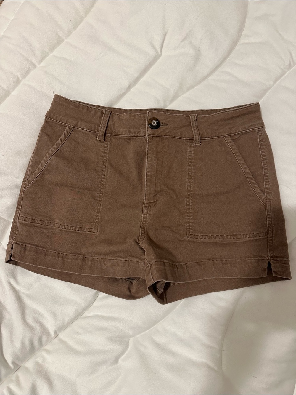 BKE Women's Brown Utility Shorts